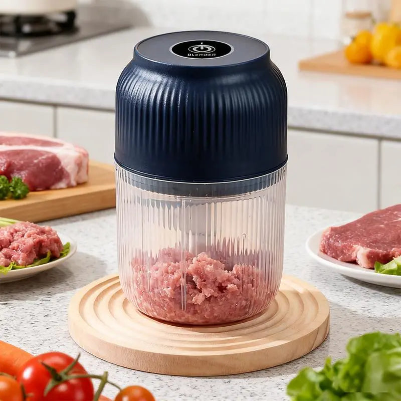 USB Rechargeable Mini Electric Food Chopper Portable Garlic Grinder