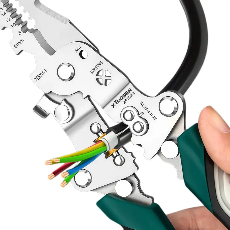 Multifunctional Electrical Cable Stripper Cutter Crimper Pliers