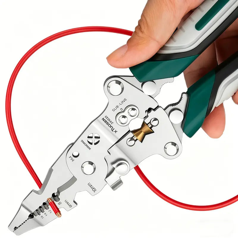 Multifunctional Electrical Cable Stripper Cutter Crimper Pliers