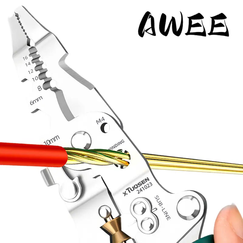 Multifunctional Electrical Cable Stripper Cutter Crimper Pliers
