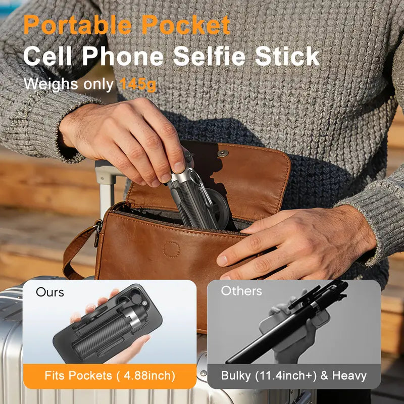 2026 4-in-1 Magnetic Selfie Stick