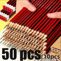 Pack of 50 HB Pencils with Eraser, 10pcs/Pack, Ideal for Writing, Student Drawing And Artistic Creation - Ideal for School, Office And Creative Use