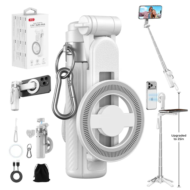 2026 4-in-1 Magnetic Selfie Stick