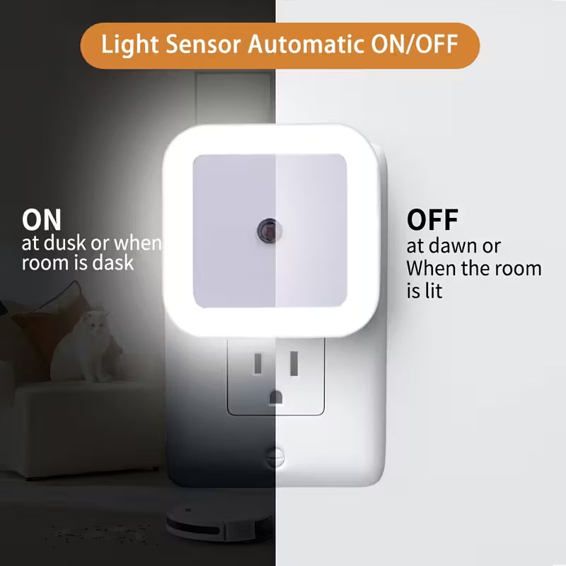 6 Pack Dusk to Dawn Plug In LED Night Lights for Bedroom Bathroom