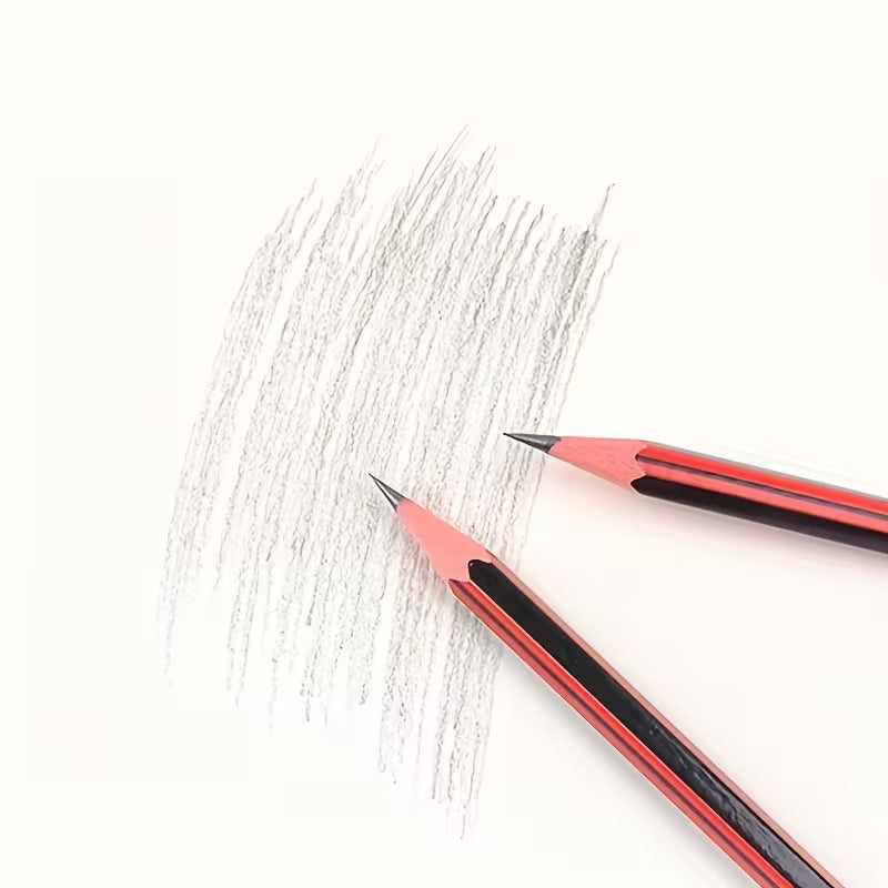 Pack of 50 HB Pencils with Eraser, 10pcs/Pack, Ideal for Writing, Student Drawing And Artistic Creation - Ideal for School, Office And Creative Use