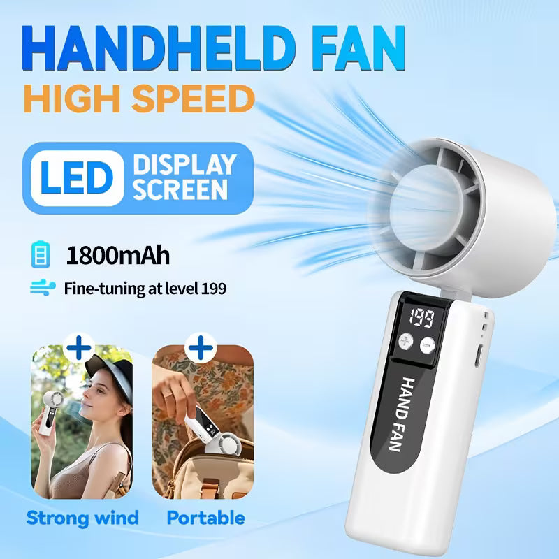 Upgraded Handheld Cooling Folding Fan