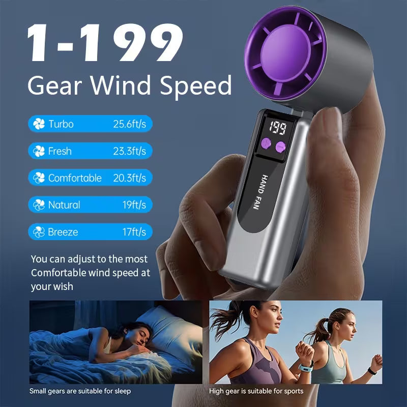 Upgraded Handheld Cooling Folding Fan
