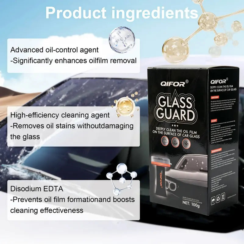 2 Pack Car Glass Oil Film Remover