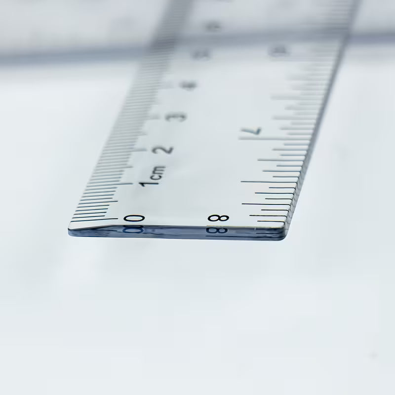 Set of Three Matte OPP Bag Rulers in 5.91inch, 7.87inch, and 11.81inch Lengths. Complete Specifications Meet Multi-scenario Needs. Transparent Ruler Body for Intuitive and Precise Reading. Fine Workmanship. Complete Set with High Cost-performance