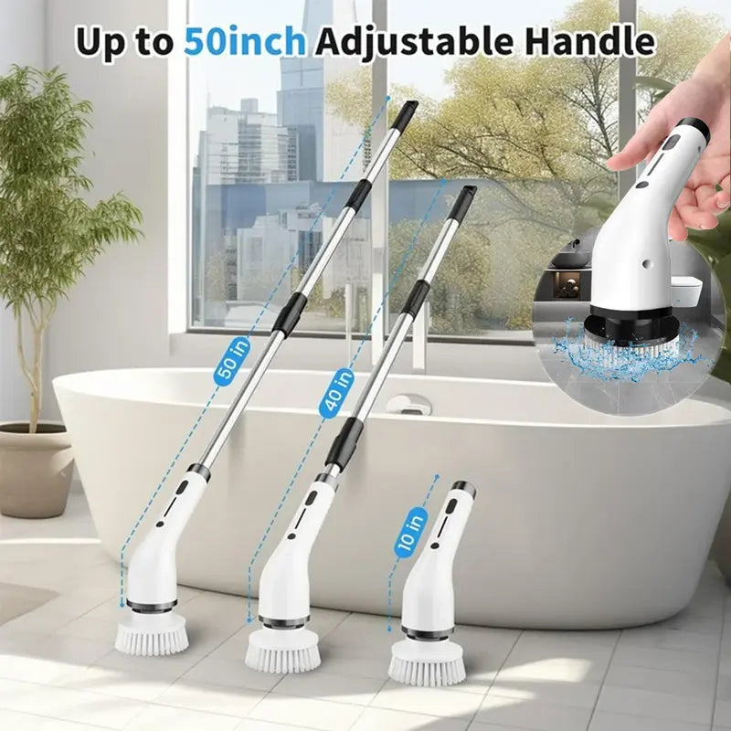 Summer Sale Electric Shower Scrubber IPX7 Waterproof for Bathroom Kitchen