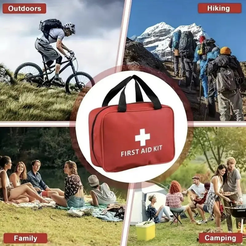 Compact Emergency First Aid Kit for Home & Car