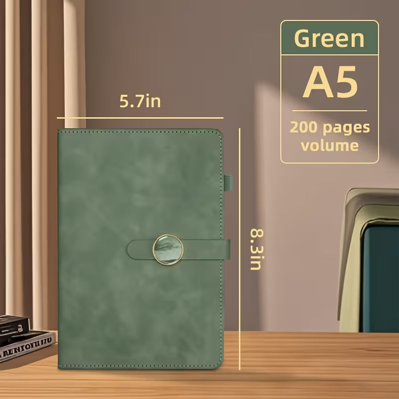 Ultra-Thick Notebook A5 Leather-Faced Business Meeting Notepad Thickened Retro Easy College Student Diary