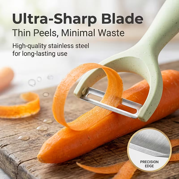 3pcs Ultra-Sharp Stainless Steel Vegetable Peeler