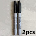 2-Pcs Fine Tip Permanent Markers - Quick-Drying, Waterproof 1mm Fine Tip, Smooth Writing and No Feathering, Black Ink for Office, School, Art, Labeling - Suitable for Professionals, Students, Gift Wrapping - Durable Permanent Markers Sourced from Lucky Hu