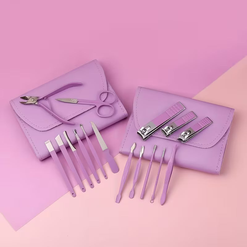 1 Sets Of 16 Premium Stainless Steel Manicure
